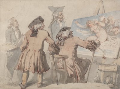 The Connoisseurs by Thomas Rowlandson